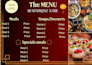 create a modern restaurant menu for you
